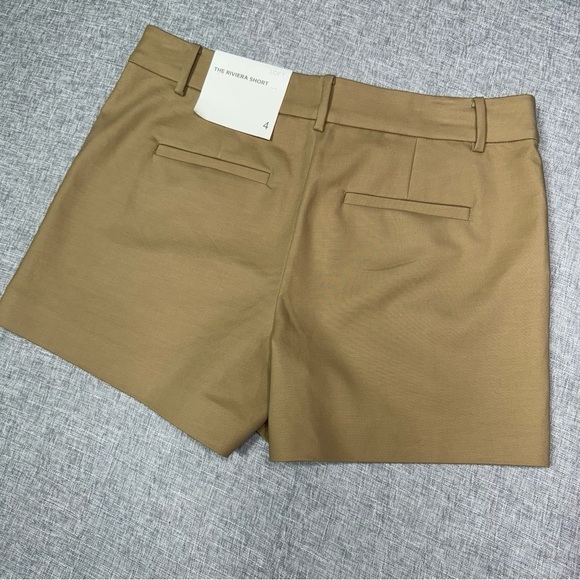 LOFT Riviera Short Khaki Stretch Shorts 4” Tan Size 4 Nwt - Picture 5 of 8